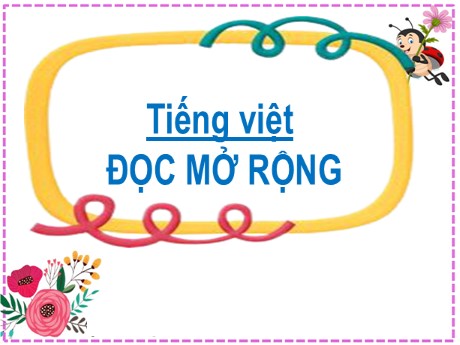 Bài giảng Tiếng Việt 2 - Bài 10: Đọc mở rộng - Mai Thị Thuận