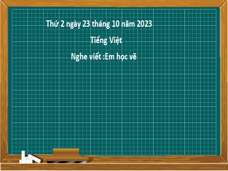 Bài giảng Tiếng Việt 2 (Chính tả) - Bài: Em học vẽ - Năm học 2023-2024 - Nguyễn Thị Hồng Thuần