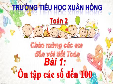 Bài giảng Toán 2 - Bài 1: Ôn tập các số đến 100 (Tiết 2) - Mai Thị Thuận