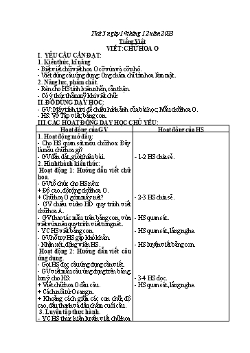 Kế hoạch bài dạy Khối 2 - Tuần 15 - Năm học 2023-2024 - Mai Thị Thuận