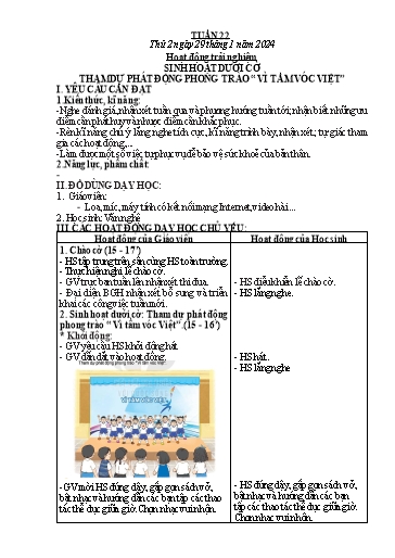 Kế hoạch bài dạy Khối 2 - Tuần 22 - Năm học 2023-2024 - Mai Thị Thuận