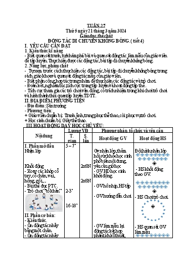 Kế hoạch bài dạy Khối 2 - Tuần 27 - Năm học 2023-2024 - Mai Thị Thuận