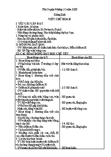 Kế hoạch bài dạy Lớp 2 - Tuần 10 - Năm học 2023-2024 - Phan Thị Loan