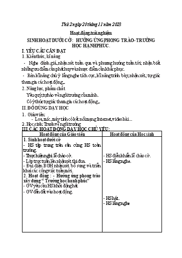 Kế hoạch bài dạy Lớp 2 - Tuần 12 - Năm học 2023-2024 - Phan Thị Loan