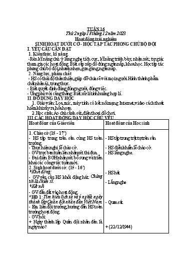 Kế hoạch bài dạy Lớp 2 - Tuần 16 - Năm học 2023-2024 - Mai Thị Thuận