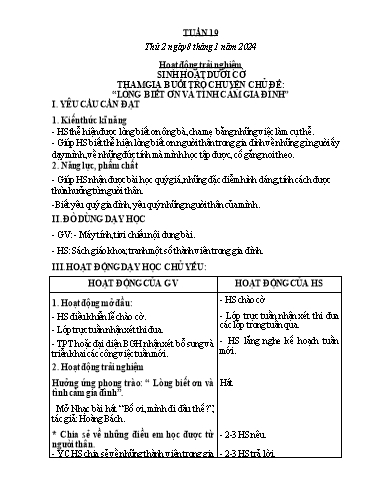 Kế hoạch bài dạy Lớp 2 - Tuần 19 - Năm học 2023-2024 - Hà Thị Mỹ Hướng