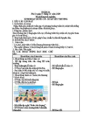 Kế hoạch bài dạy Lớp 2 - Tuần 20 - Năm học 2023-2024 - Mai Thị Thuận