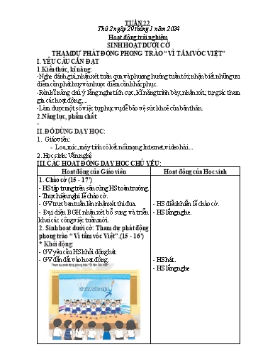Kế hoạch bài dạy Lớp 2 - Tuần 22 - Năm học 2023-2024 - Phan Thị Loan