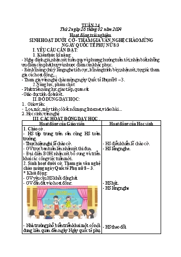 Kế hoạch bài dạy Lớp 2 - Tuần 24 - Năm học 2023-2024 - Mai Thị Thuận