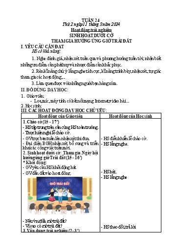 Kế hoạch bài dạy Lớp 2 - Tuần 26 - Năm học 2023-2024 - Hà Thị Mỹ Hướng