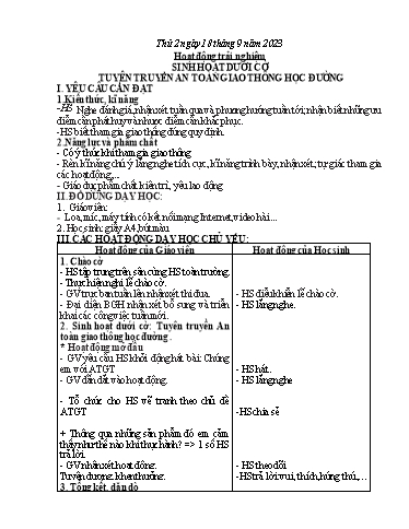 Kế hoạch bài dạy Lớp 2 - Tuần 3 - Năm học 2023-2024 - Mai Thị Thuận