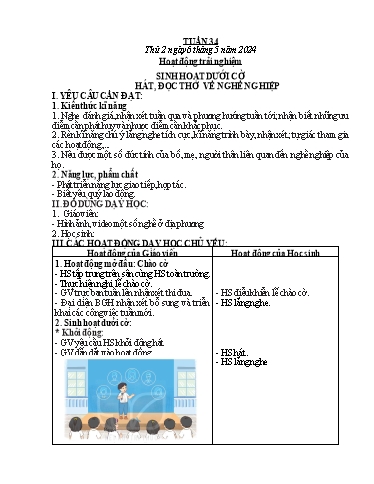 Kế hoạch bài dạy Lớp 2 - Tuần 34 - Năm học 2023-2024 - Mai Thị Thuận
