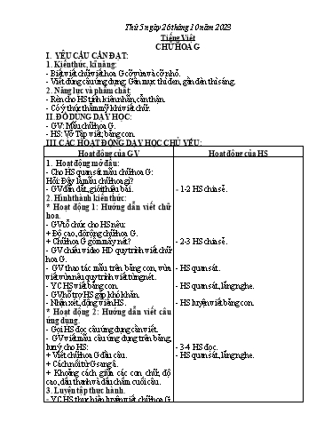 Kế hoạch bài dạy Lớp 2 - Tuần 8 - Năm học 2023-2024 - Phan Thị Loan