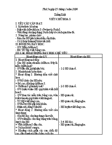 Kế hoạch bài dạy Tiếng Việt + Hoạt động trải nghiệm Lớp 2 - Tuần 21 - Năm học 2023-2024 - Phan Thị Loan
