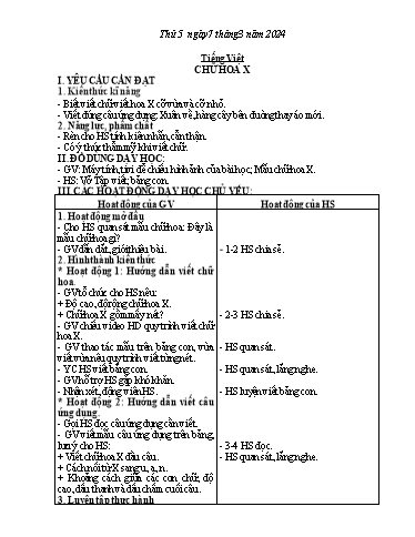 Kế hoạch bài dạy Tiếng Việt + Hoạt động trải nghiệm Lớp 2 - Tuần 25 - Năm học 2023-2024 - Phan Thị Loan