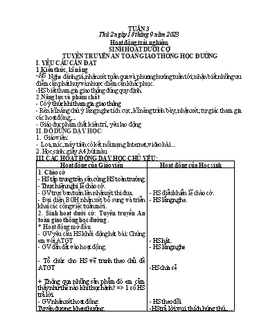 Kế hoạch bài dạy Toán + Tiếng Việt + Giáo dục thể chất Lớp 2 - Tuần 3 - Năm học 2023-2024 - Hà Thị Mỹ Hướng