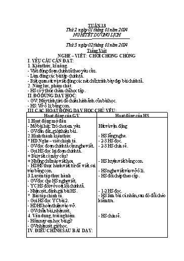 Kế hoạch bài dạy Toán + Tiếng Việt + Hoạt động thể chất Lớp 2 - Tuần 18 - Năm học 2023-2024 - Mai Thị Thuận
