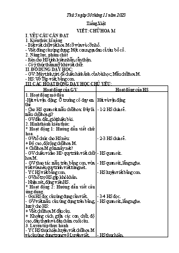 Kế hoạch bài dạy Toán + Tiếng Việt + Hoạt động trải nghiệm Lớp 2 - Tuần 13 - Năm học 2023-2024 - Phan Thị Loan