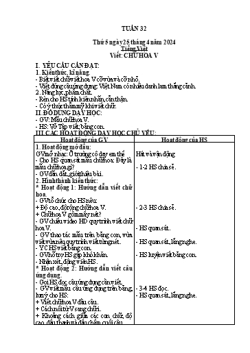 Kế hoạch bài dạy Toán + Tiếng Việt + Tự nhiên & Xã hội Lớp 2 - Tuần 32 - Năm học 2023-2024 - Mai Thị Thuận